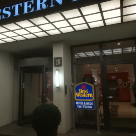 Eingang Best Western Hotel Leipzig city center