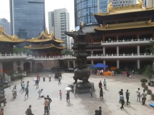 Jing An Tempel Innenhof